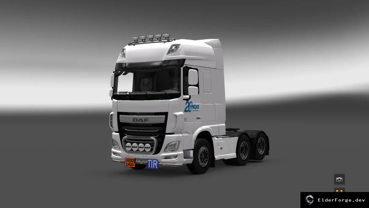 Обложка мода: Скин DAF XF E6 от Finejas для Euro Truck Simulator 2