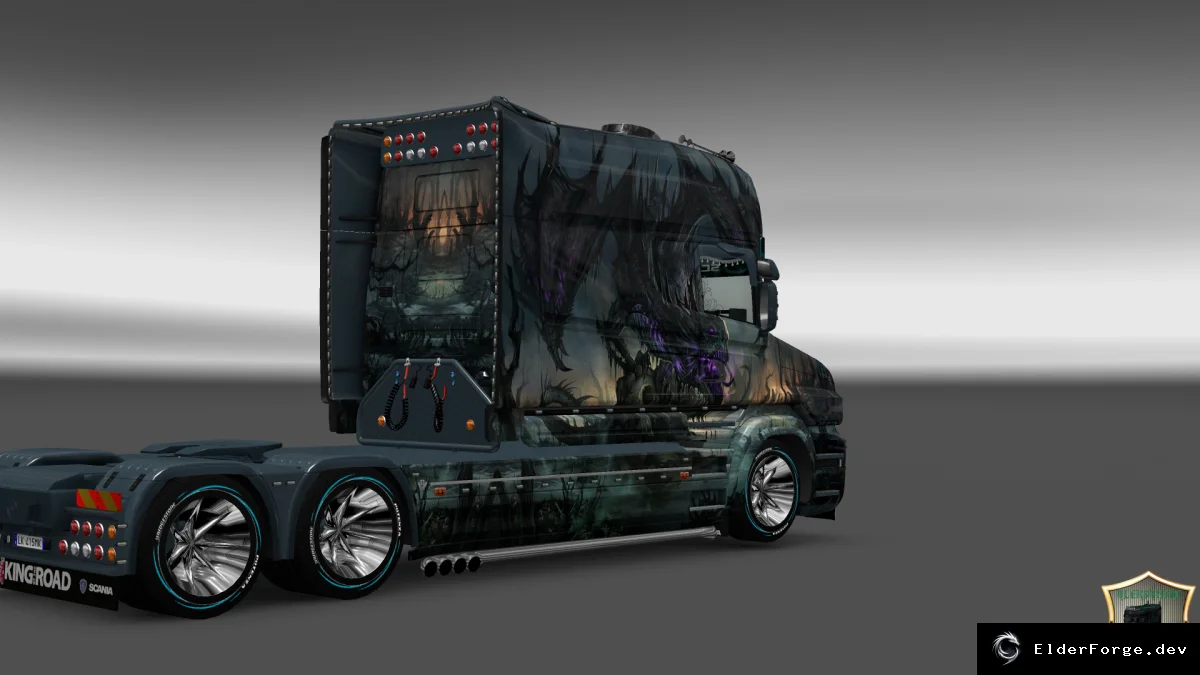 Обложка мода: Скин Dracon v6 для Scania T Longline – Euro Truck Simulator 2