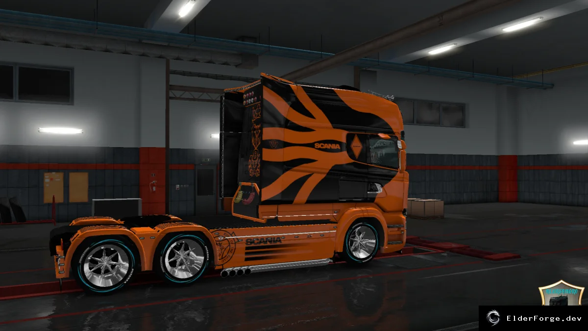Обложка мода: Скин DS v3 для Scania RS Longline – Euro Truck Simulator 2