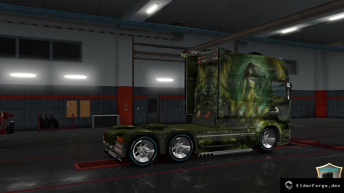 Обложка мода: Скин «Эльфийка v1» для Scania RS Longline – Euro Truck Simulator 2