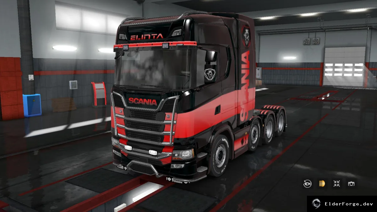 Обложка мода: Скин Elinta Company для Scania S 2016 NG – ETS2 (v1.28‑1.33)
