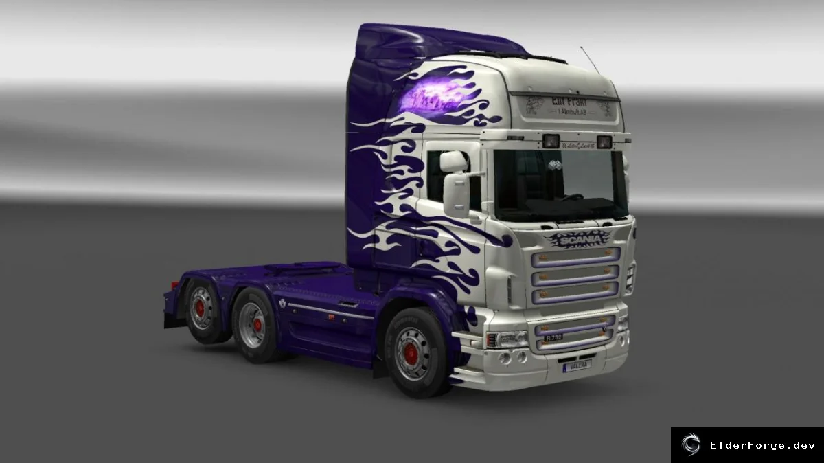 Обложка мода: Скин Elit Frakt для Scania RJL TOPLINE – новый внешний вид в ETS2