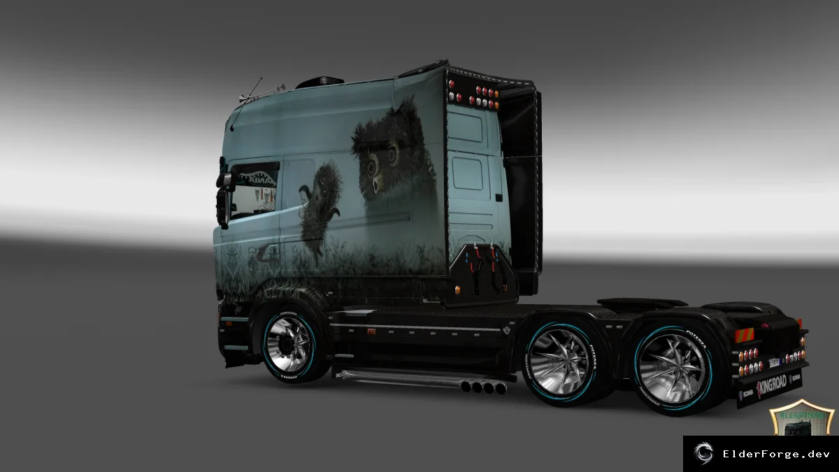 Обложка мода: Скин «Ежик в тумане» для Scania RS Longline – Euro Truck Simulator 2