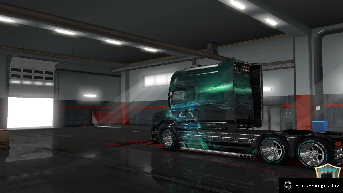 Обложка мода: Скин Fantastic Peyzaj v5 для Scania T Longline – Euro Truck Simulator 2