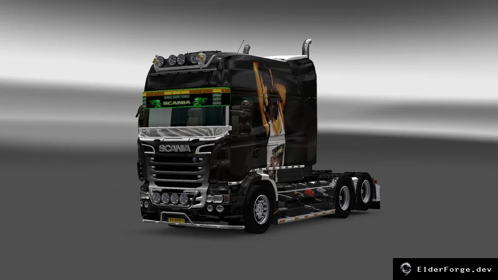 Обложка мода: Скин Girl для Scania RJL EXC Longline – Euro Truck Simulator 2