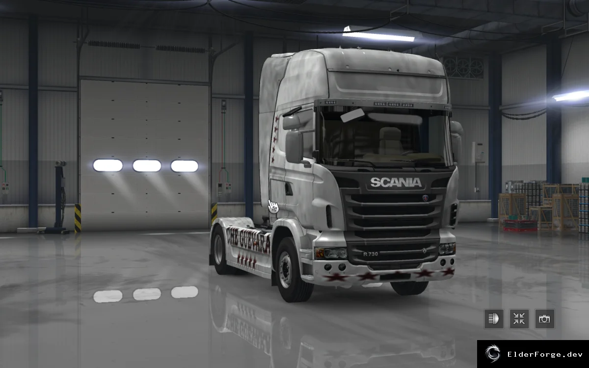 Обложка мода: Скин Guevara Scania R 2009 для Euro Truck Simulator 2