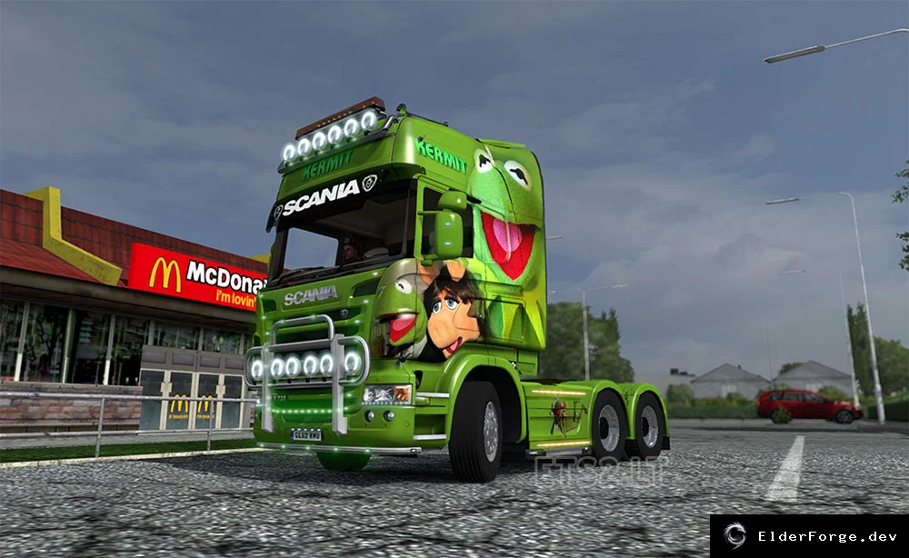 Обложка мода: Скин Kermit для Scania R в Euro Truck Simulator 2
