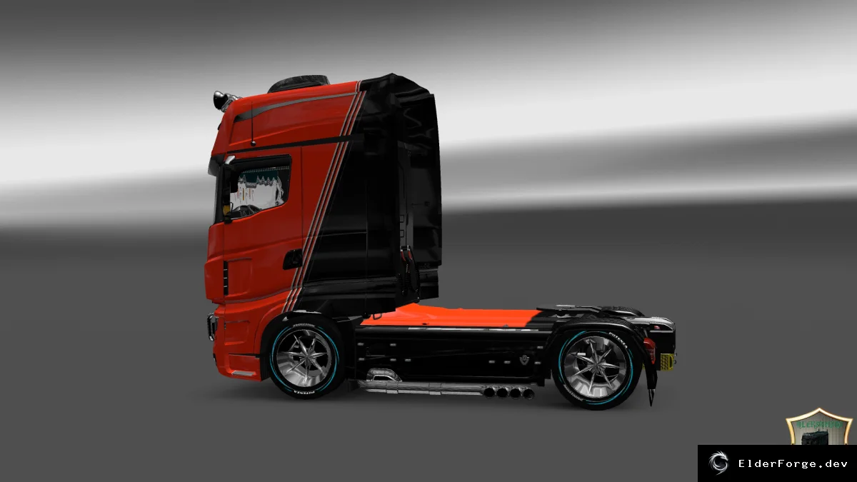 Обложка мода: Скин Kibo Alert AS для Scania R 700 в Euro Truck Simulator 2
