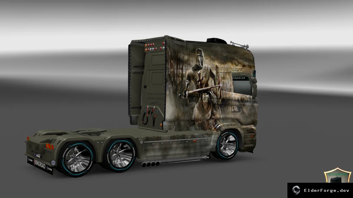 Обложка мода: Скин «Крестоносец» для Scania RS Longline – Euro Truck Simulator 2