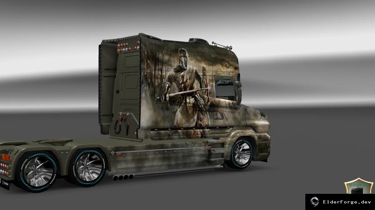 Обложка мода: Скин «Крестоносец» для Scania T Longline – Euro Truck Simulator 2