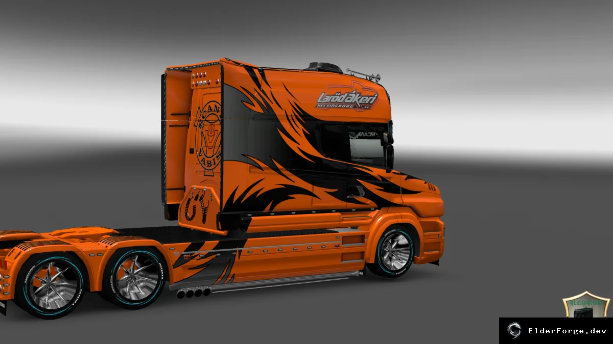 Обложка мода: Скин Larod Akeri для Scania T Longline – Euro Truck Simulator 2