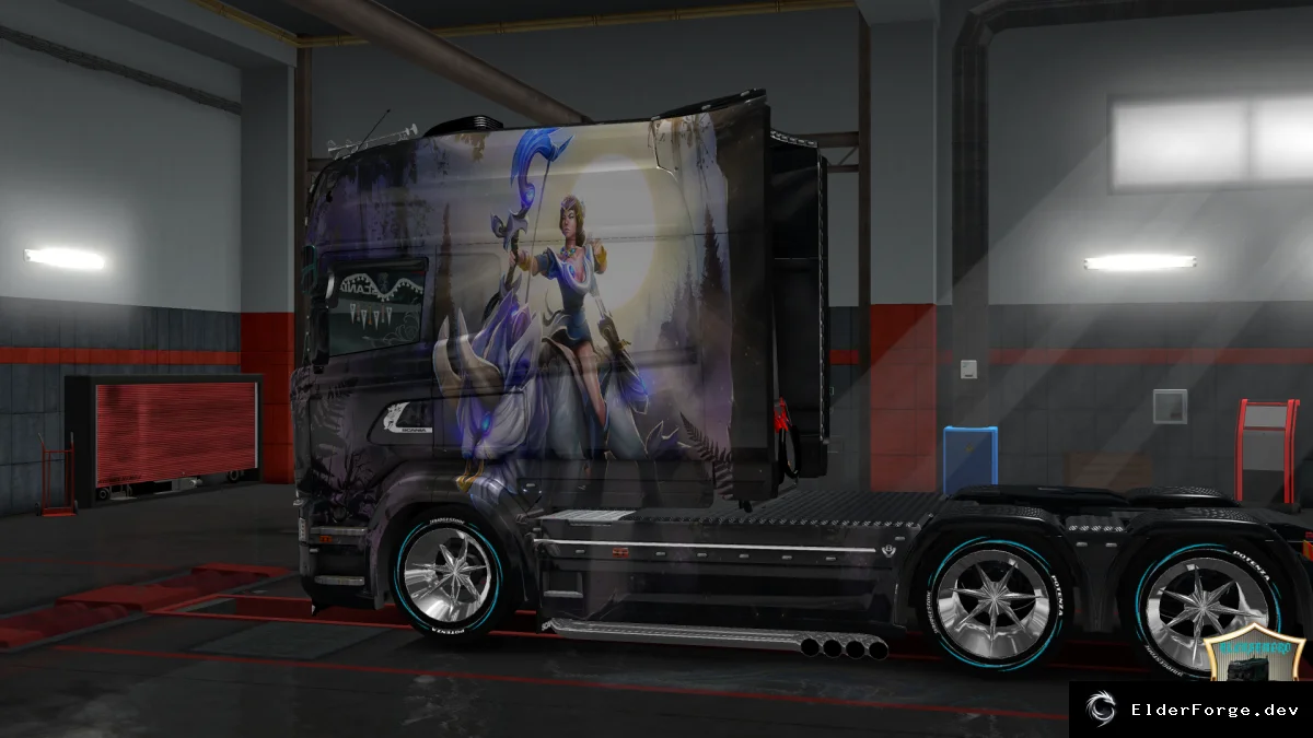 Обложка мода: Скин Mirana для Scania RS Longline – Euro Truck Simulator 2
