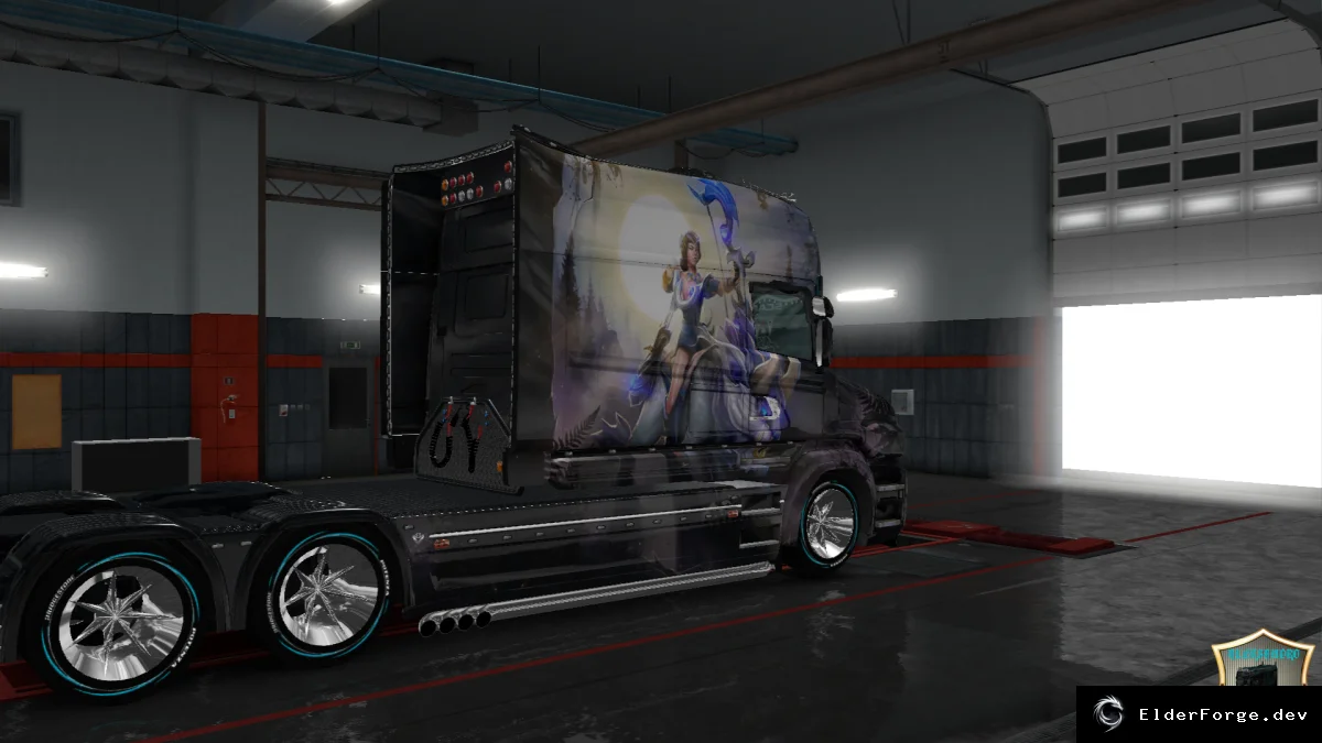 Обложка мода: Скин Mirana для Scania T Longline – Euro Truck Simulator 2