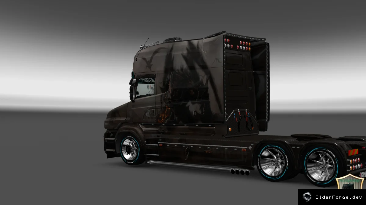 Обложка мода: Скин «Монстр» для Scania T Longline – Euro Truck Simulator 2