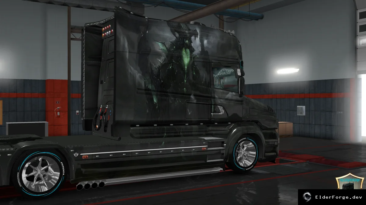 Обложка мода: Скин Monstr v1 для Scania T Longline – Euro Truck Simulator 2