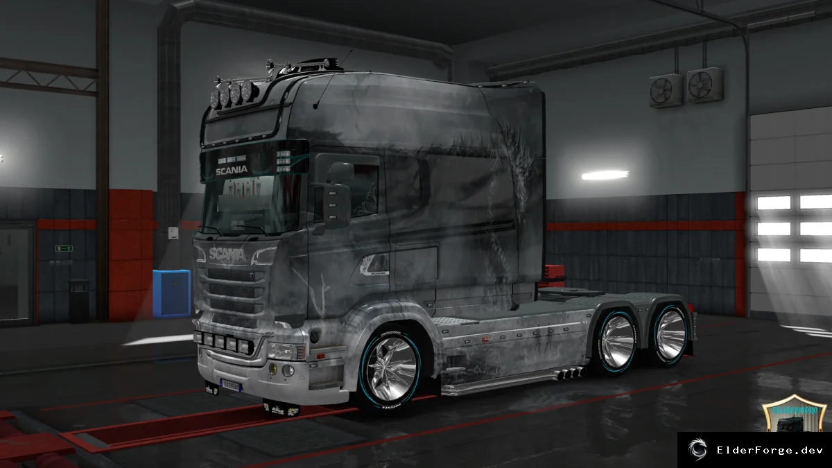 Обложка мода: Скин Monstr v2 для Scania RS Longline – Euro Truck Simulator 2
