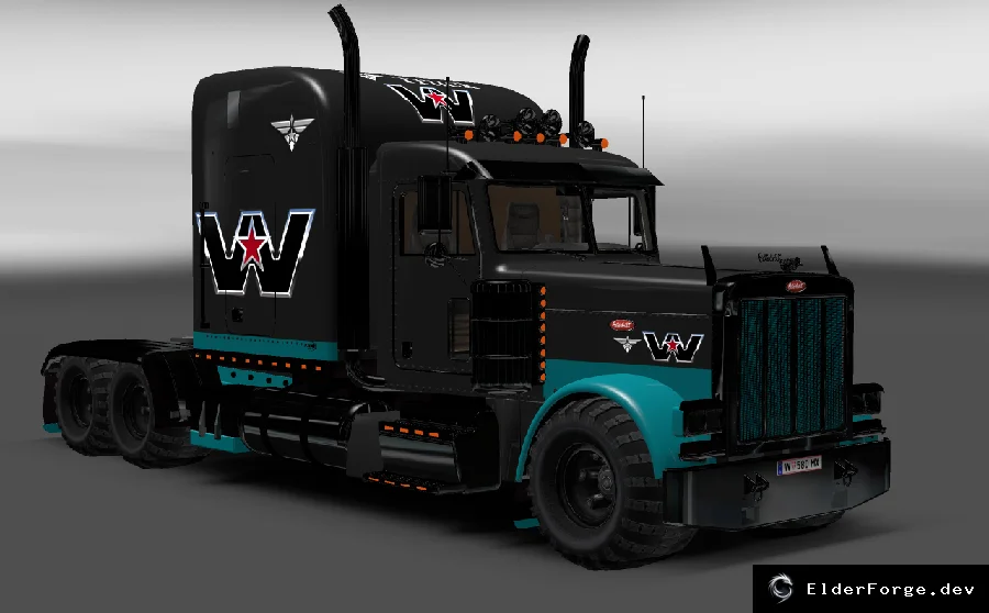 Обложка мода: Скин Peterbilt 379 №2 для Euro Truck Simulator 2 – уникальный интерьер