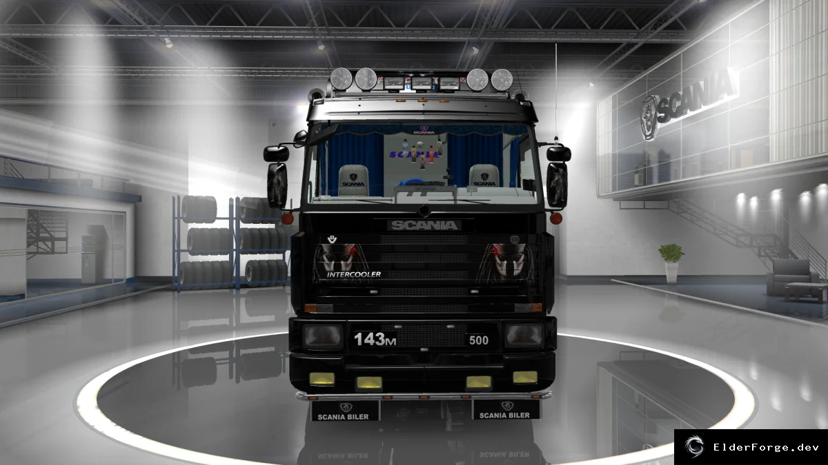 Обложка мода: Скин PREDATOR для Scania 143m – новый внешний вид в Euro Truck Simulator 2