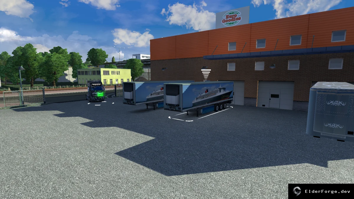 Обложка мода: Скин Queen Mary 2 для прицепов Transinet и Eurogoodies – ETS2