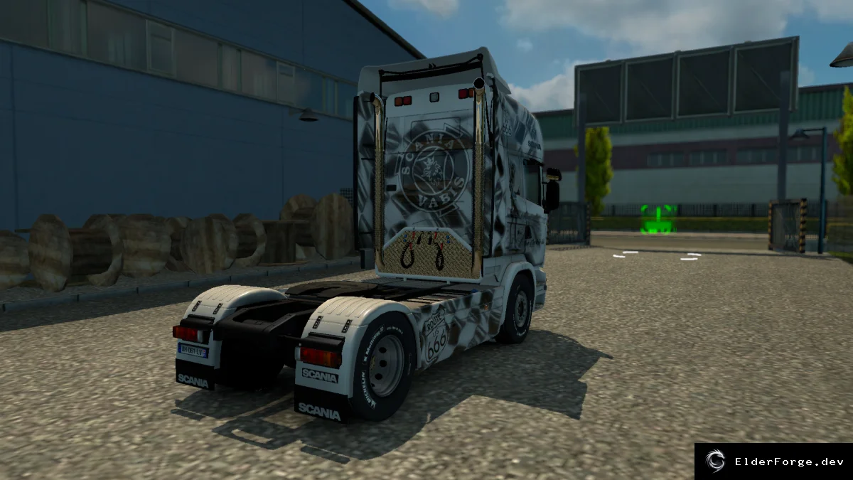 Обложка мода: Скин Route 666 для Scania R RJL – Euro Truck Simulator 2