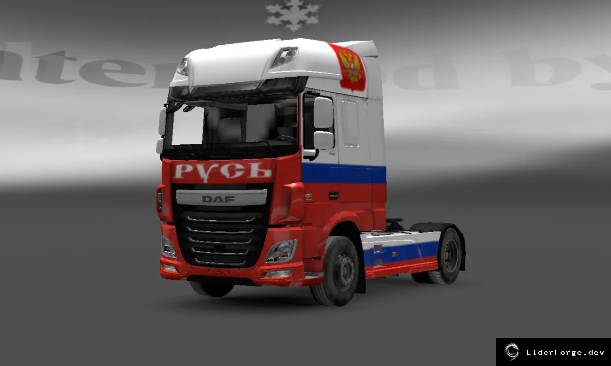 Обложка мода: Скин «Русь» для DAF XP EURO 6 в Euro Truck Simulator 2