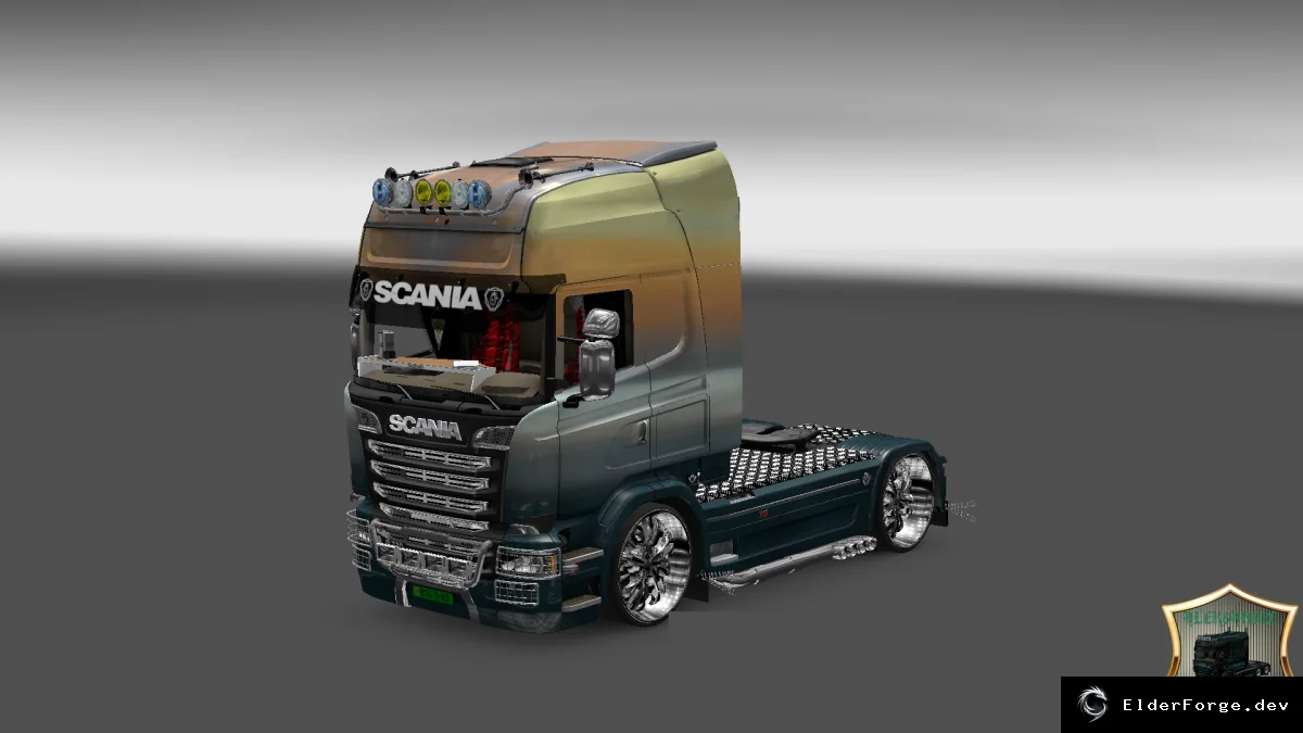 Обложка мода: Скин Scania Streamline Angelic Sky для Euro Truck Simulator 2