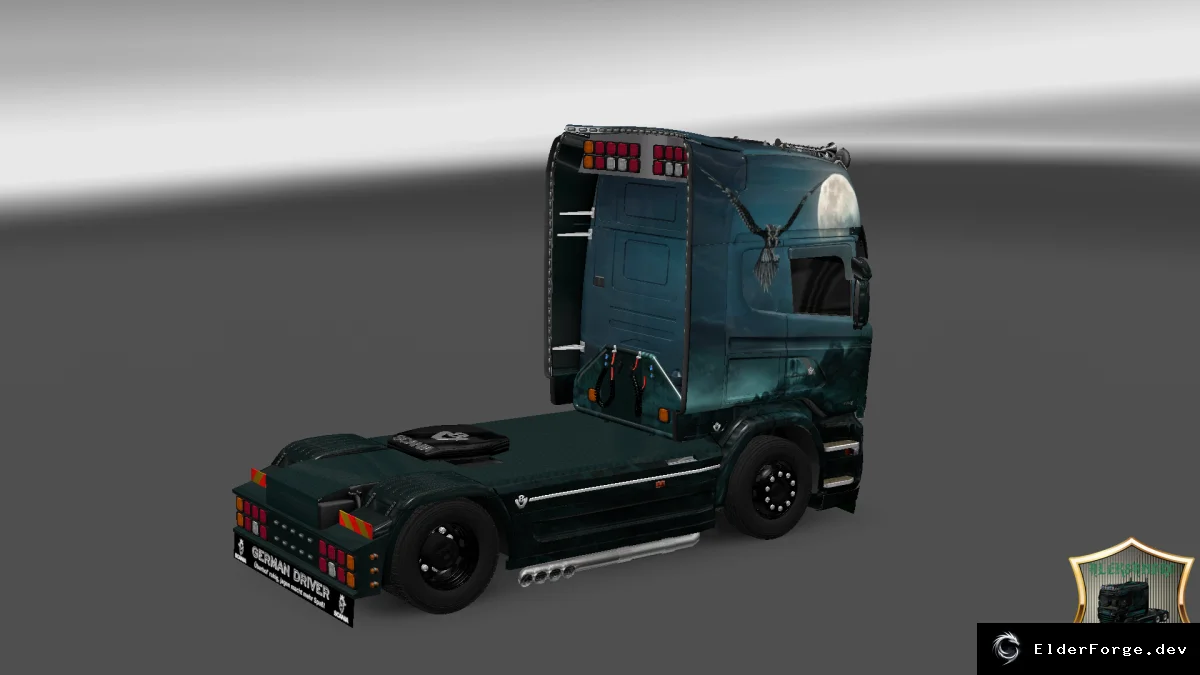 Обложка мода: Скин Scania Streamline Raven – стильный ворон для Euro Truck Simulator 2