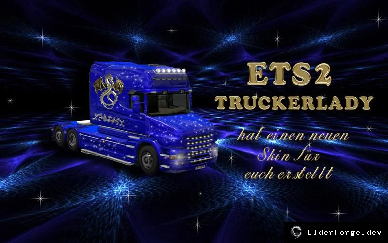 Обложка мода: Скин Scania T Longline + автономный полуприцеп для Euro Truck Simulator 2