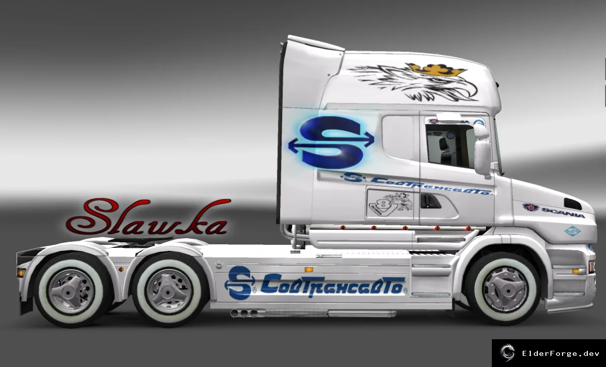 Обложка мода: Скин Scania T SovTransAuto для Euro Truck Simulator 2 – новый внешний вид