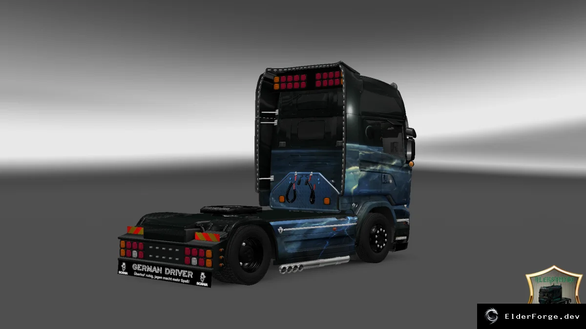 Обложка мода: Скин Stratos для Scania Streamline – новый дизайн в Euro Truck Simulator 2