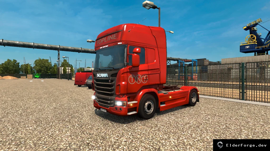 Обложка мода: Скин TNT для Scania R &amp; Streamline + автономный прицеп – ETS2