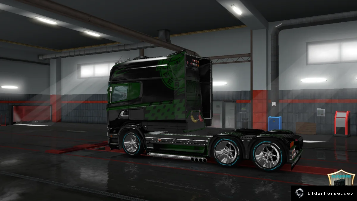 Обложка мода: Скин Vabis BTZ v2 для Scania RS Longline – Euro Truck Simulator 2