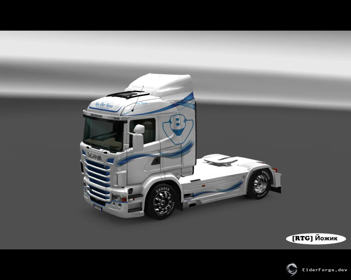 Обложка мода: Скин Van Der Veen для Scania RJL – новый внешний вид в ETS2