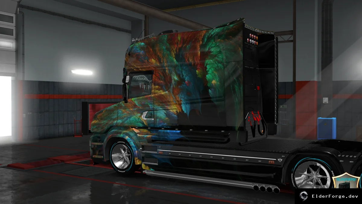 Обложка мода: Скин Vetv для Scania T Longline – новый внешний вид в ETS2