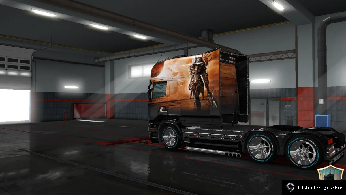 Обложка мода: Скин Voitelnica v2 для Scania RS Longline – новый внешний вид в ETS2