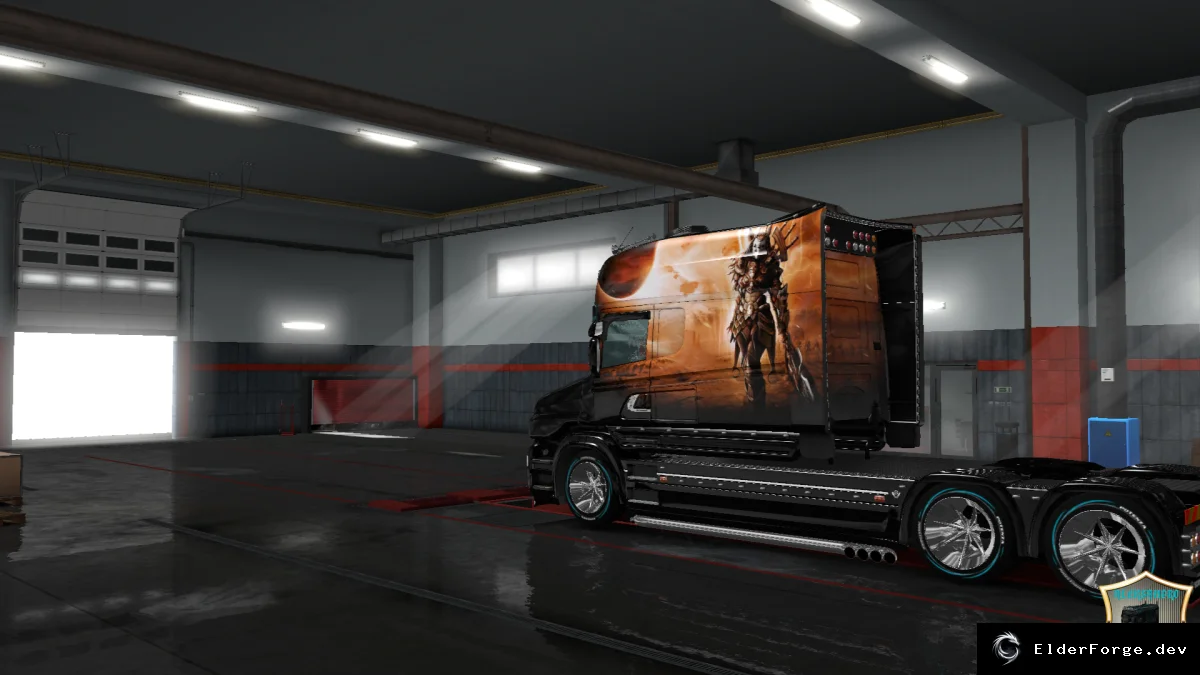 Обложка мода: Скин Voitelnica v2 для Scania T Longline – Euro Truck Simulator 2