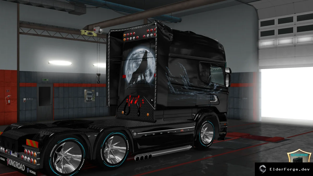 Обложка мода: Скин «Волк v3» для Scania RS Longline – Euro Truck Simulator 2