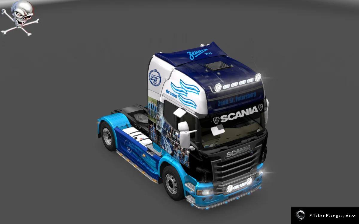 Обложка мода: Скин «Зенит» для Scania R в Euro Truck Simulator 2