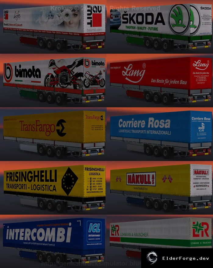 Обложка мода: Skinpack для прицепов Shmitz – новые скины и колёса ETS2 (Release 05)