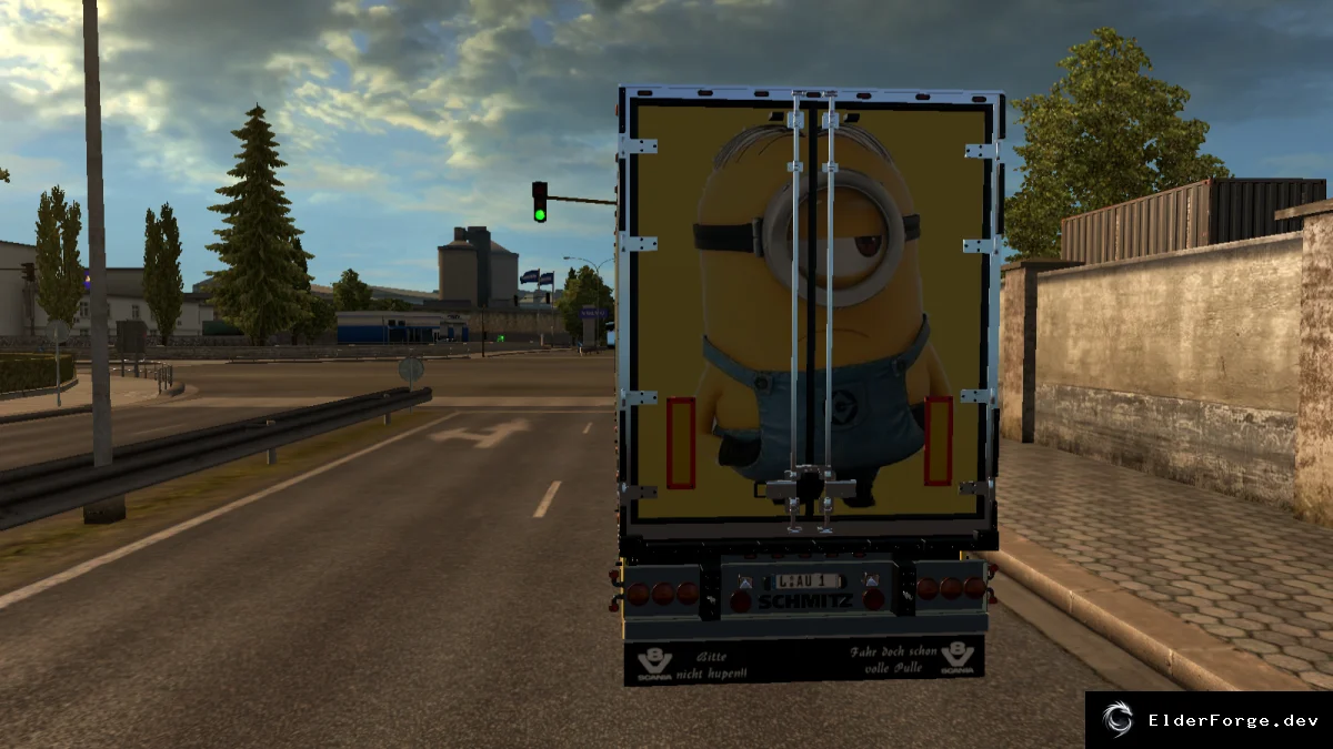 Обложка мода: Скин‑пак Minions для Scania RJL – Euro Truck Simulator 2