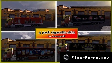 Обложка мода: Скин‑пак «Сигареты» для прицепов в Euro Truck Simulator 2