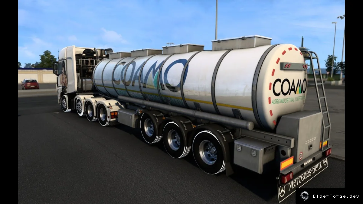 Обложка мода: Скины на цистерну и прицеп в Euro Truck Simulator 2 – COAMO &amp; MAERSK