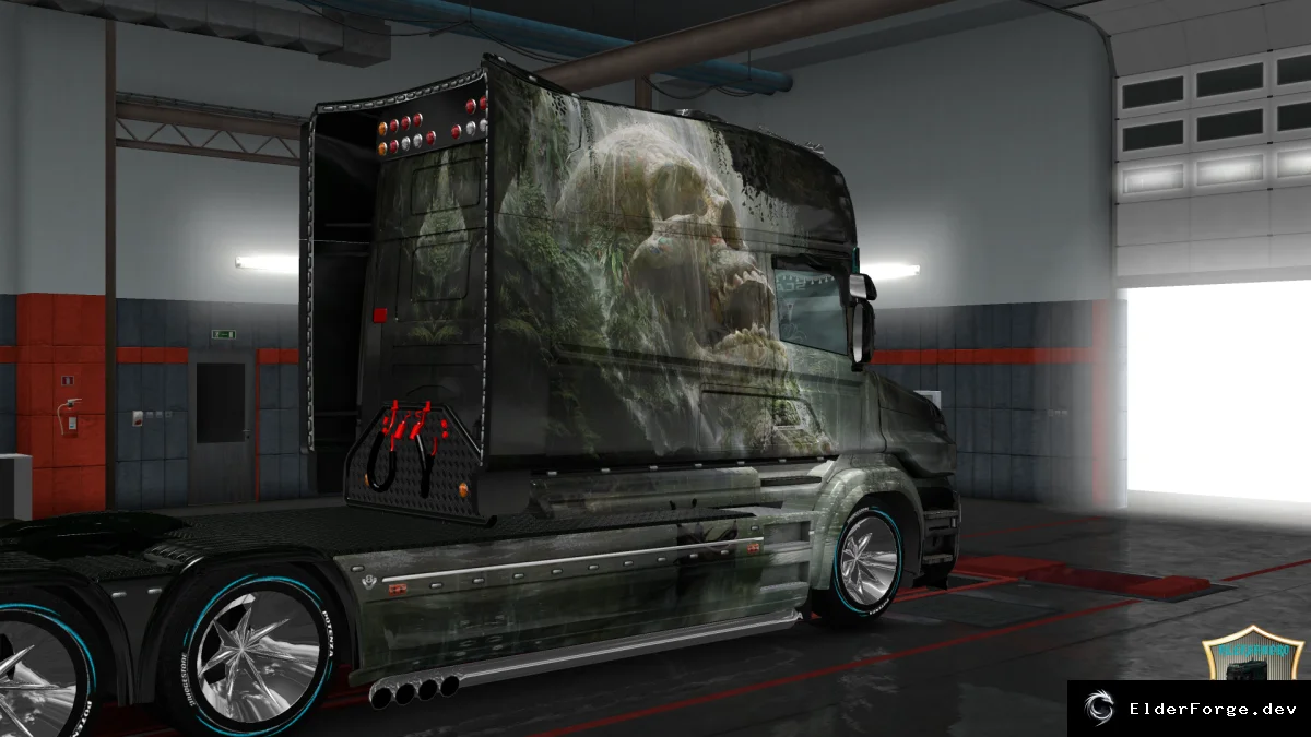 Обложка мода: Skull Skin for Scania T Longline – Euro Truck Simulator 2