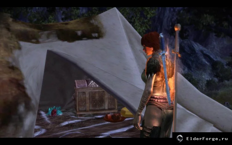 Обложка мода: Sleeping Tent in Party Camp — уютный шатёр для отдыха в Dragon Age: Origins