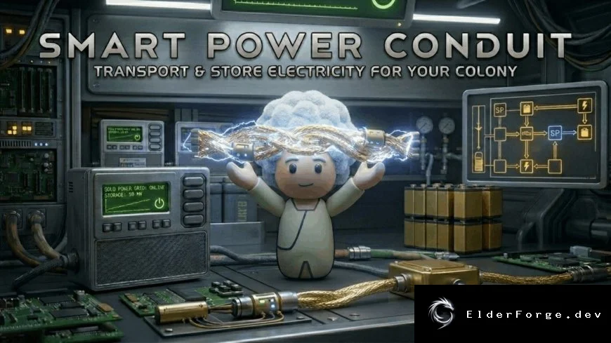 Smart Power Conduit – умный электрокабель для RimWorld