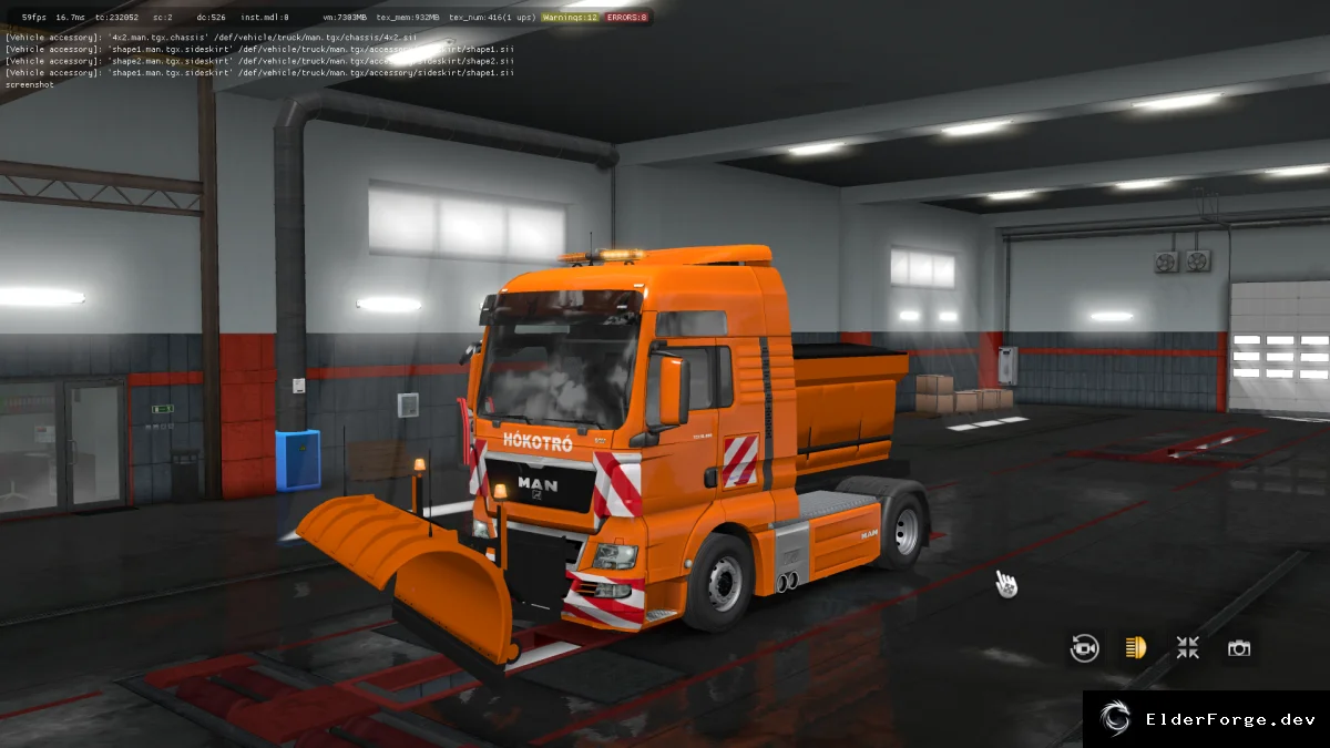 Обложка мода: Снегоочистители Volvo FH16 2009 и MAN TGX для Euro Truck Simulator 2 (ETS2 1.36.x)
