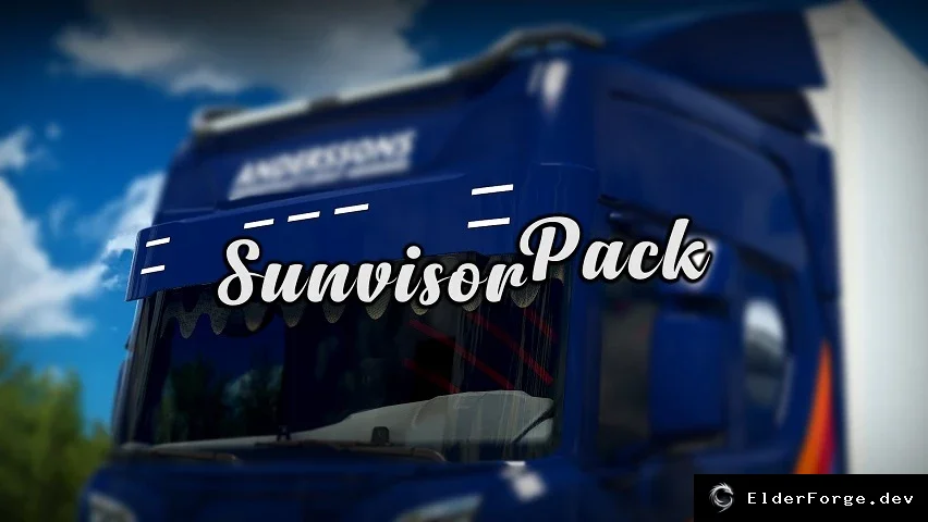 Обложка мода: Солнцезащитные козырьки Scania 2016 для Euro Truck Simulator 2 – 3 варианта