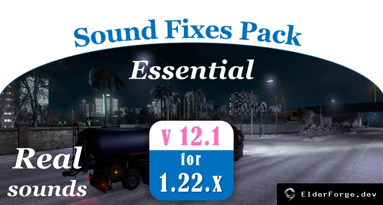 Обложка мода: Sound Fixes Pack + Hot Pursuit для Euro Truck Simulator 2 – улучшенные звуки и сирены