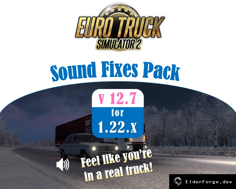 Обложка мода: Sound Fixes Pack + Hot Pursuit Sounds для Euro Truck Simulator 2 v12.7