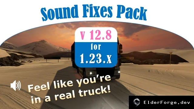 Обложка мода: Sound Fixes Pack + Hot Pursuit Sounds для Euro Truck Simulator 2 (v12.8)